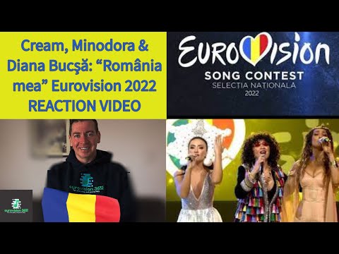 Cream, Minodora & Diana Bucşă | REACTION VIDEO | România mea | Eurovision 2022 Romania
