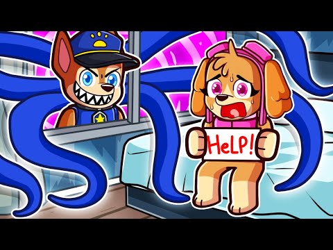 Chase & Skye Stay In The WEIRDEST HOTEL In Roblox!