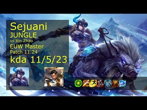 Rank 3 EUW Sejuani: Jungle vs Xin Zhao