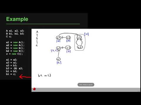 Lecture "Call Graph Analysis (Part 3, VTA and DTA)" of "Program Analysis"