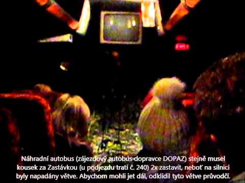 Z Brna do Třebíče v Os 4856 s hodinovým zpožděním v kalamitní noci z 1. na 2. 12. 2014