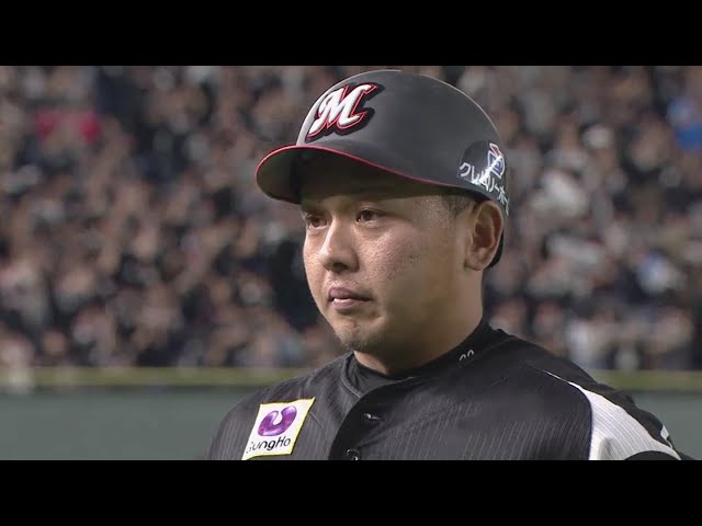 マリーンズ・田村選手ヒーローインタビュー 2018/4/8 F-M