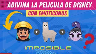 Adivina la "PELICULA De DISNEY" con "EMOJIS"✅ | Emoticonos🍿🧠 | ADIVINA TRIVIAL | 99% IMPOSIBLE
