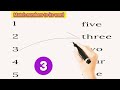 Match Numbers To Word Kids Education Pairs One Two Three 12345