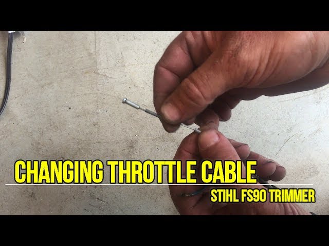 How To Replace Throttle Cable On Weedeater