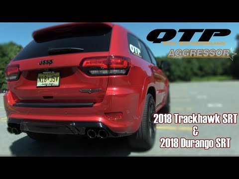 QTP Grand Cherokee SRT, Trackhawk & Durango SRT Aggressor Electric Cutout Pipes