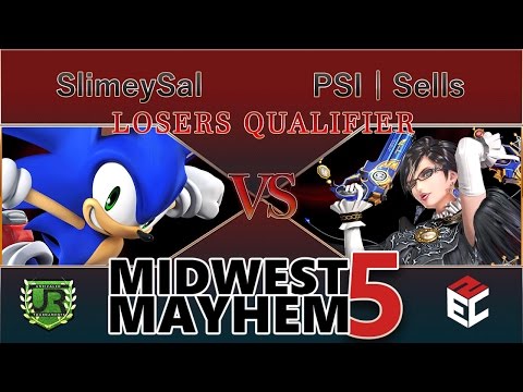 Midwest Mayhem 5 LOSERS QUALIFIER - SlimeySal (Sonic) vs PSI | Sells (Bayonetta)