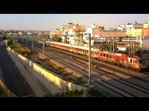 Modernised AEG/LEW "DE IC2000 N" and more... at Aharne Greece (18/08/13)