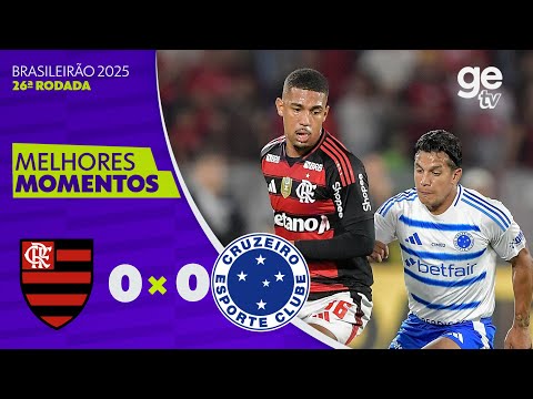Gols e lances de Flamengo x Cruzeiro