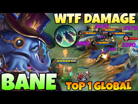 WTF DAMAGE! Bane Crazy Physical DMG Build! Bane Best Build & Emblem 2022 | Top 1 Global Bane | Mlbb