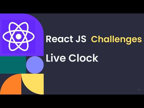 React Js Live Clock Using Useeffect Usestate React Interview Challenge Coding Code