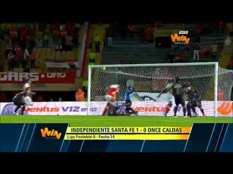 Santa Fe 1-0 Once Caldas. Fecha 14 Liga Postobón 2013-II - Win Sports
