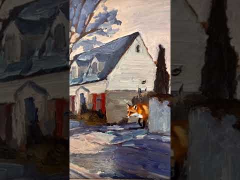 Fox in the snow … Base NFT