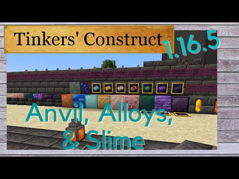 Tinkers Construct  1.16.5 ~  Alloying, Anvils, & Slime Islands ~ Minecraft Mod Spotlight