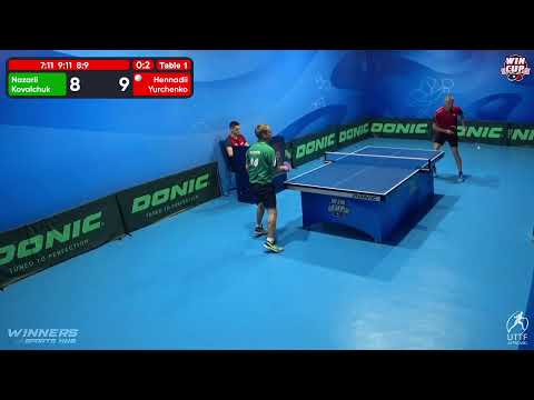 14:30 Nazarii Kovalchuk 0 - 3 Hennadii Yurchenko West 3 WIN CUP 18.10.2022 | TABLE TENNIS WINCUP