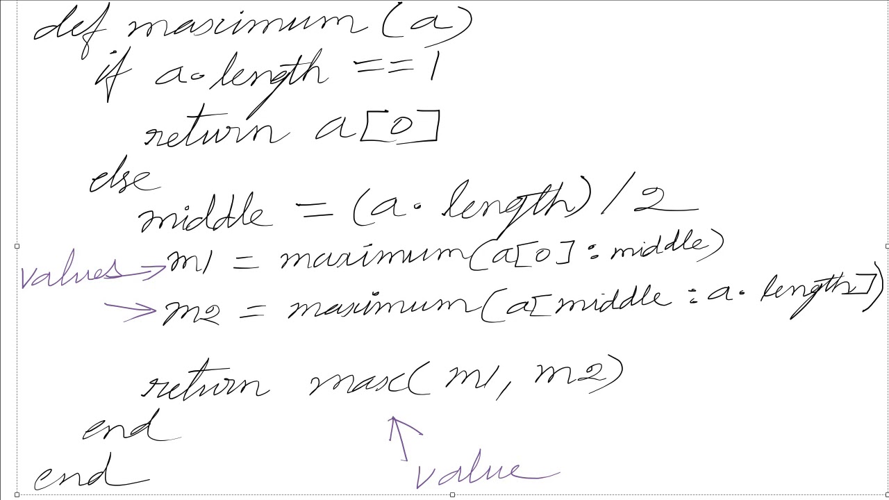 Find Largest Number Using Recursion