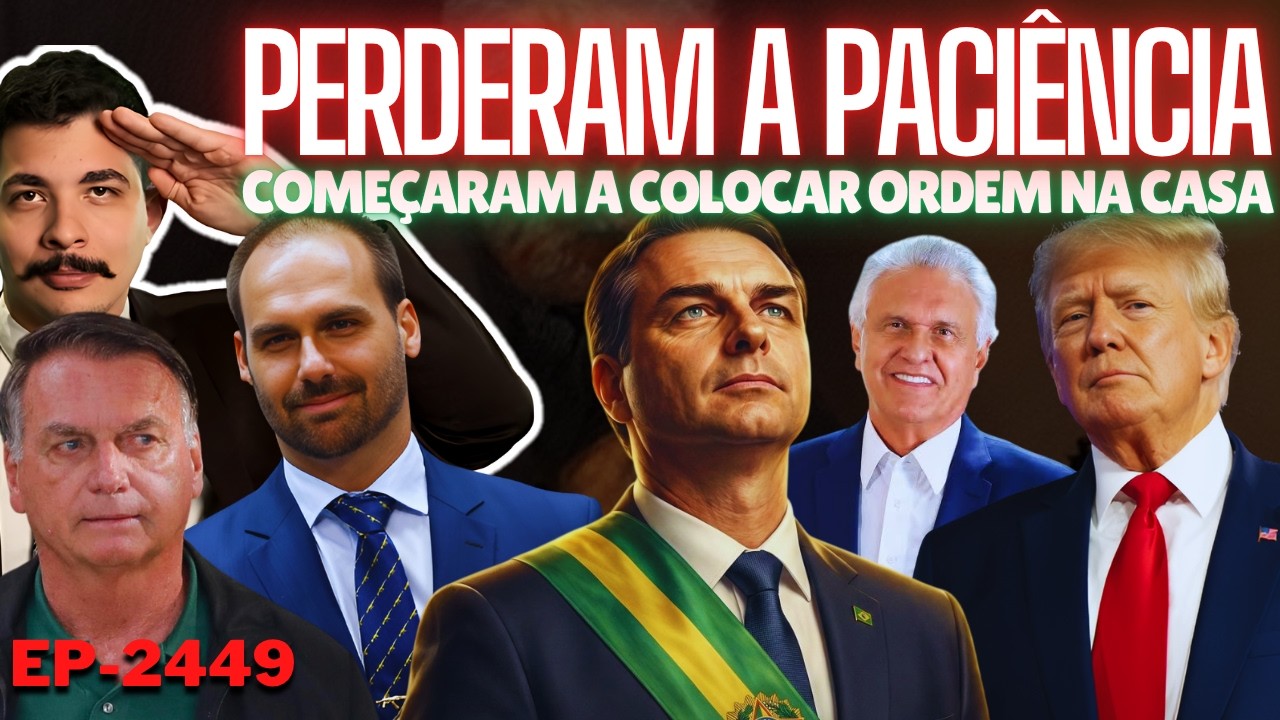 Flávio e Eduardo: ACABOU a PACIÊNCIA, Começaram a Colocar ORDEM na CASA + Caiado e Zema vs Trump