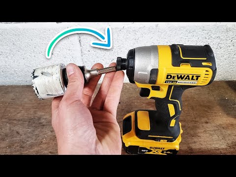 How To Attach A Hole Saw To A DeWALT Impact Driver