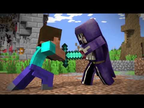"Skeleton in The Night" |  Minecraft Song of Imagine Dragons - Bones (Animated Music Video)