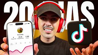 Criei um TikTok Novo e MONETIZEI em 20 DIAS! (Desafio Concluído!)