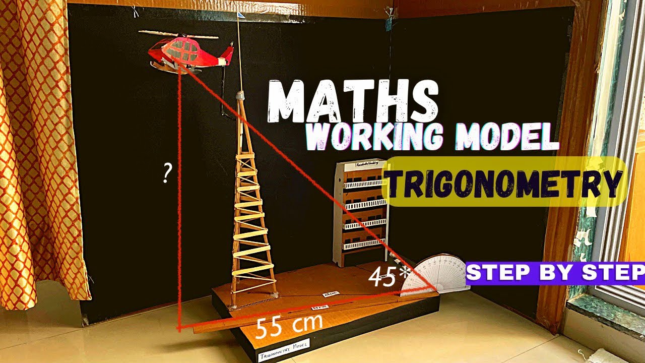 Maths working model #trigonometry  class 9-10 th NakulSahuArt