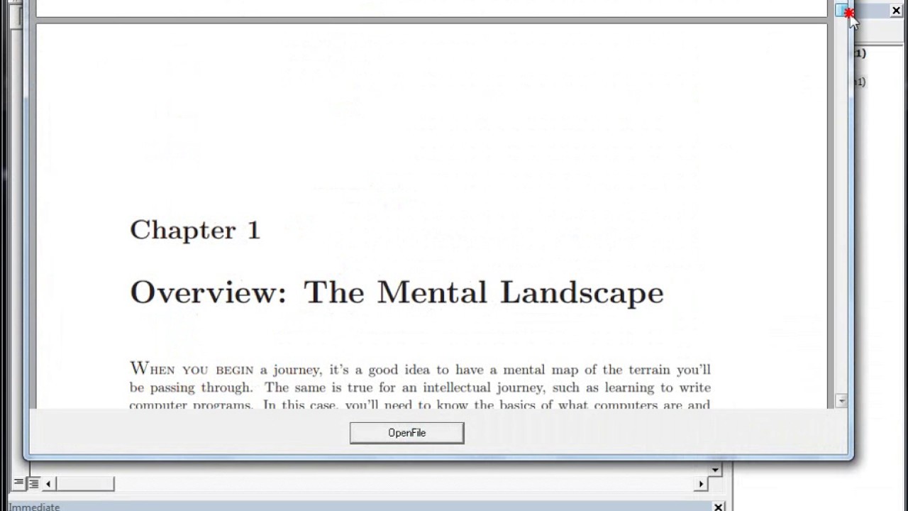 open PDF file using vb6