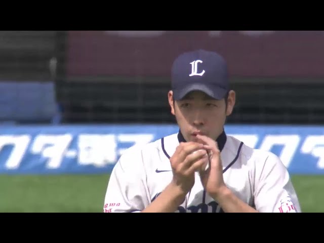 1回表 ライオンズ先発・菊池 無死満塁から内野ゴロの間に1点を失う… 2014/5/3 M-L
