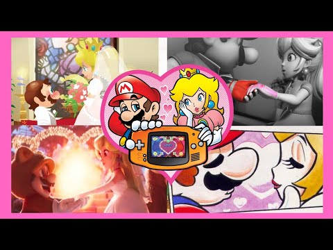 ❤️ Mario and Peach moments in Mario Media (Compilation) ❤️