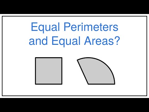 Equal Perimeters and Areas Problem — Circular Sector with Equal Perimeter and Area as Square