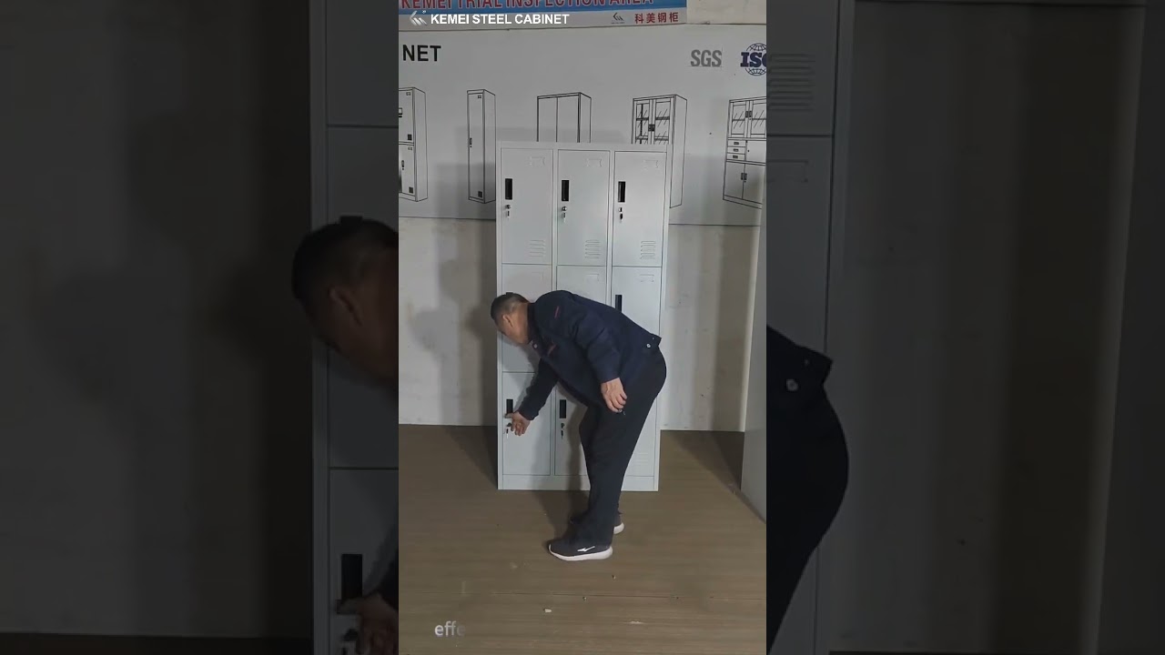 9 Door School Locker Cabinet Staff Wardrobe Steel Locker Iron Closet Storage Cabinet Metal Locker