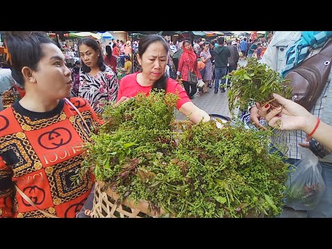 Street Food View In Market - Fresh Food Compilation In Phnom Penh - Cambodian Market