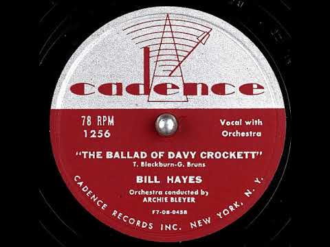 The Ballad of Davy Crockett ~ Bill Hayes (1955)