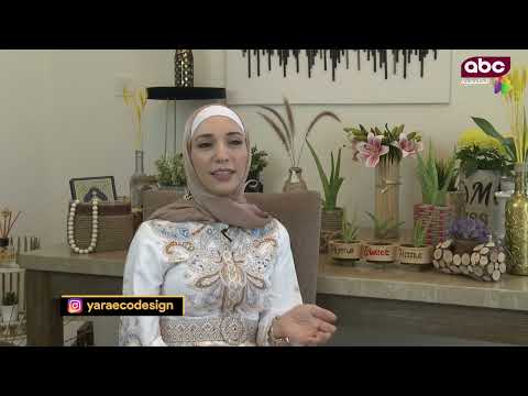 Malak Abdelrahman writes her own story of success by creating pieces of art from recycling materials