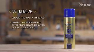 Vídeo de Cola Spray Aerossol 500ml - Kisafix