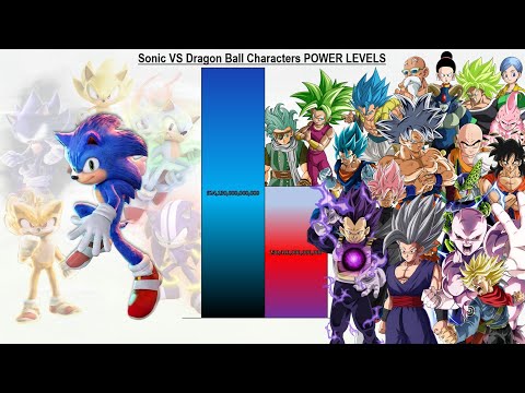 Sonic VS Dragon Ball Characters POWER LEVELS - Sonic 1/Sonic 2/Sonic 3/DBZ/DBS/Daima/SDBH