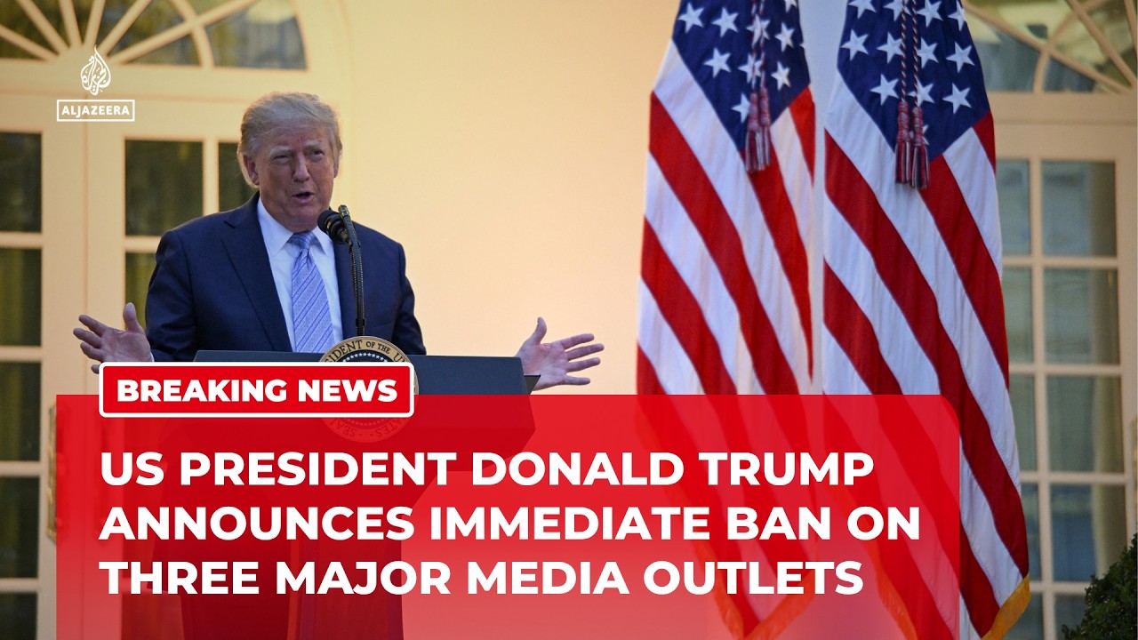 Trump bans CNN, MSNBC and Politico from White House over reporting
