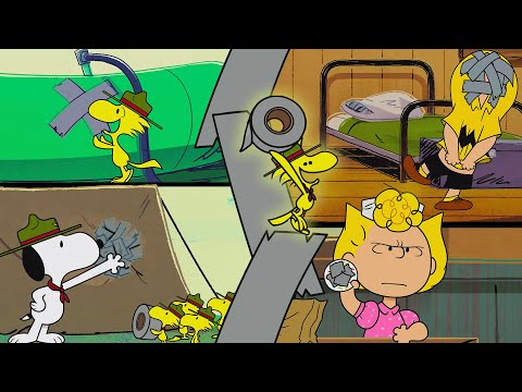 DUCT TAPE FIXES ALL! | Camp Snoopy | Cartoons for Kids