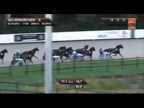 Deutsches Traber St.Leger 2013  Shoemaker Heinz Wewering Trabrennbahn Gelsenkirchen