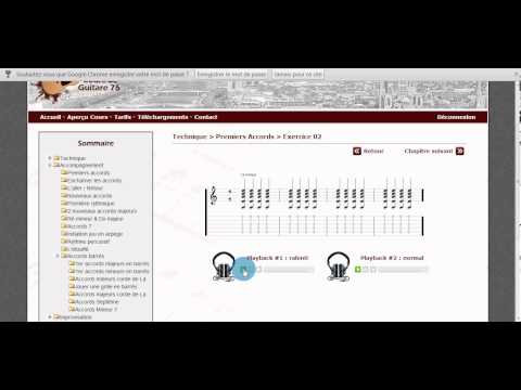 Cours de guitare 76 : Aperçu de l'espace élèves
