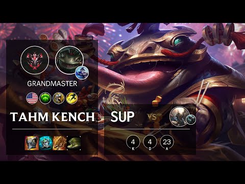 Tahm Kench Support vs Pantheon - NA Grandmaster Patch 10.21