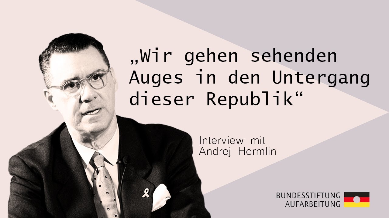 „Wir gehen sehenden Auges in den Untergang dieser Republik“. Interview mit Andrej Hermlin