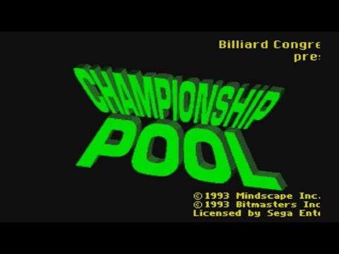 CHAMPIONSHIP POOL - on the SEGA Genesis / Mega Drive - with Commentary !!