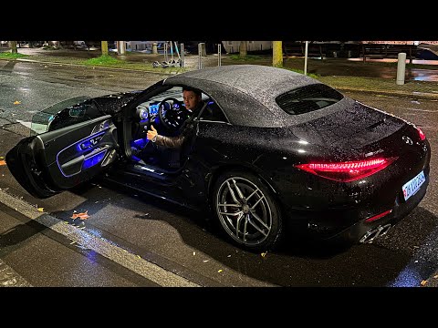 NEW 2023 Mercedes SL 63 AMG | Full NIGHT Drive Review Interior Exterior Sound