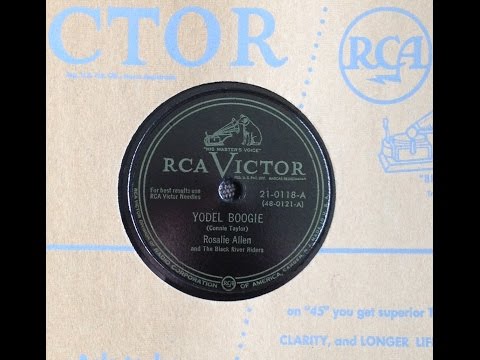 Rosalie Allen "Yodel Boogie" 1949 Rocking Country 78