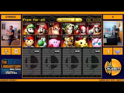 S@LT #70 Ozymandias vs Q! & Bloodpeach vs Sebula   Winners Round 1   SSB64 Singles