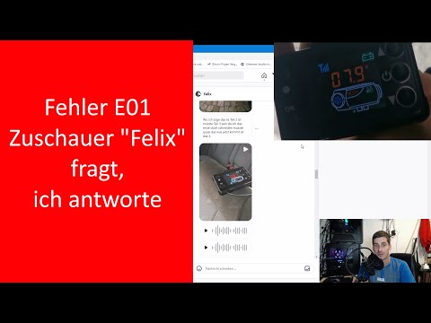 Chinesische Dieselheizung / Zuschauer bittet um Hilfe (Fehler E01)