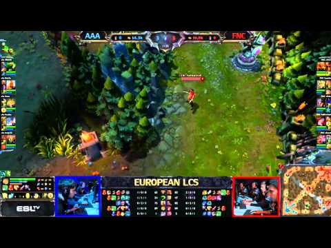 Against All Authority vs Fnatic LCS 2013 EU Spring W4D3 FULL GAME