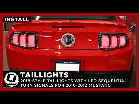 2010-2012 Mustang Install | 2018-Style Taillights with LED Sequential Turn Signals