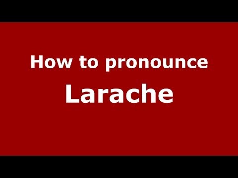 How to pronounce Larache (Moroccan/Arabic) - PronounceNames.com