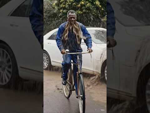 The Luxury Car vs. The Old Bicycle: A Lesson in Kindness.Never Judge a Man by His Uniform #kindness